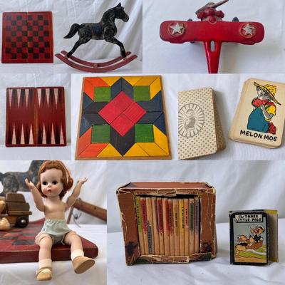 Vintage Children’s Games, Books, & Toys, incl. Alexander-Kins 'Alex' Doll (UB1-DZ)