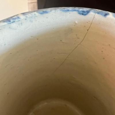 Western Stoneware Crock & Spongeware Pitcher (DR-RG)