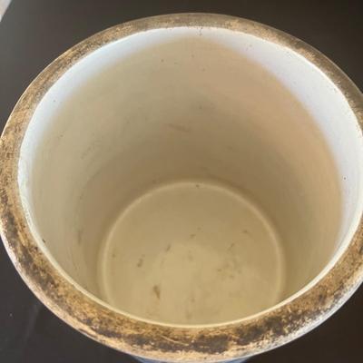 Western Stoneware Crock & Spongeware Pitcher (DR-RG)