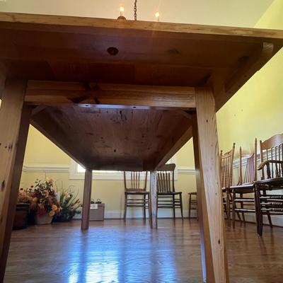 Farm House Dining Table Plus Eight Chairs (DR-RG)