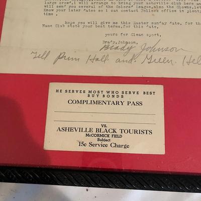 Asheville Tourists Memorabilia (BPR-MG)