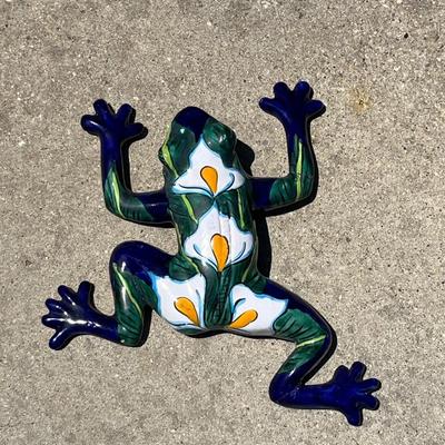 Mexican Talavera Pottery Wall Frogs ~ Set Of Four (4) ~*Read Details