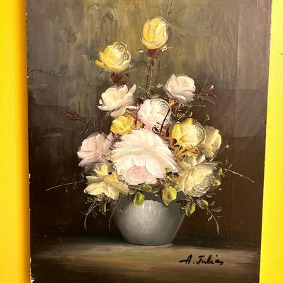 Oil Painting of Pastel Roses