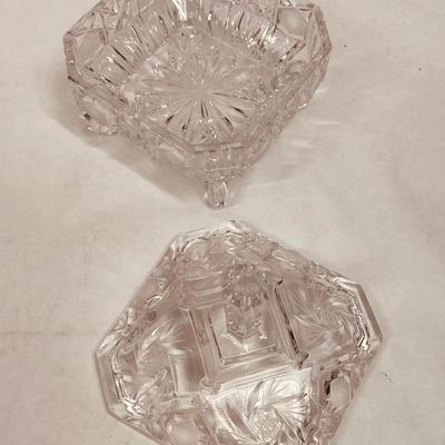 Crystal Footed Lidded Candy Dish