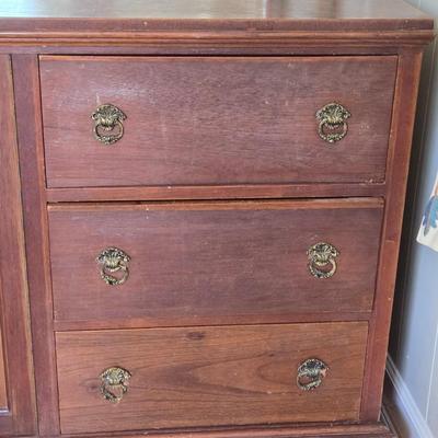 Antique Dresser with Mirror - Very Unique & Very Beautiful in Person!