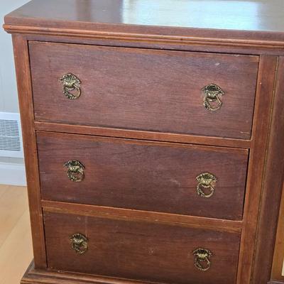 Antique Dresser with Mirror - Very Unique & Very Beautiful in Person!