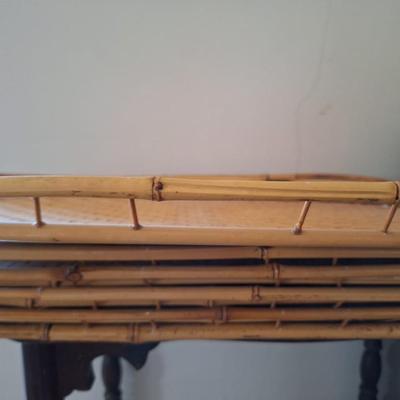 6 bamboo trays