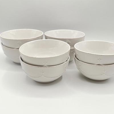 GOURMET EXPRESSIONS ~ Great Room Cream ~ 2 Piece Service For 8 Dessert Set