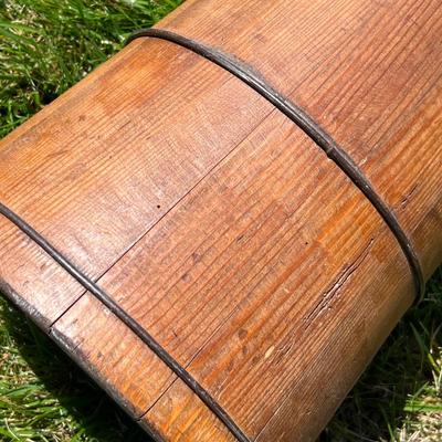 Primitive Butter Churn & Milking Stool (LR-RG)