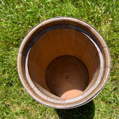 Primitive Butter Churn & Milking Stool (LR-RG)