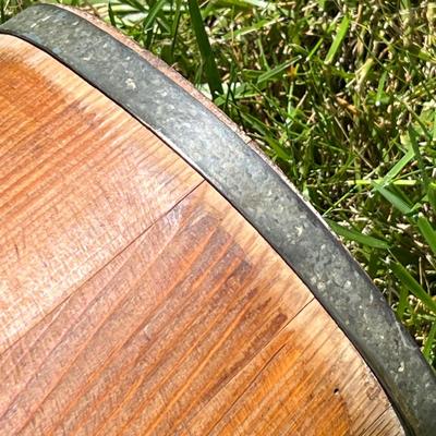 Primitive Butter Churn & Milking Stool (LR-RG)