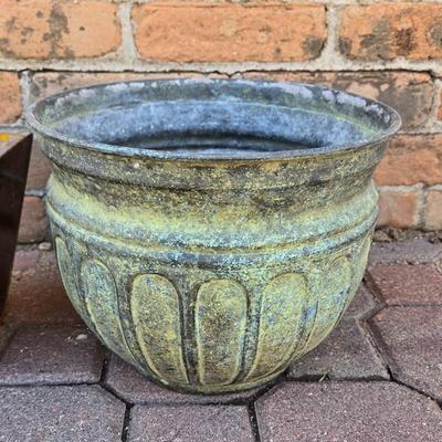 (2) Metal Garden Planters