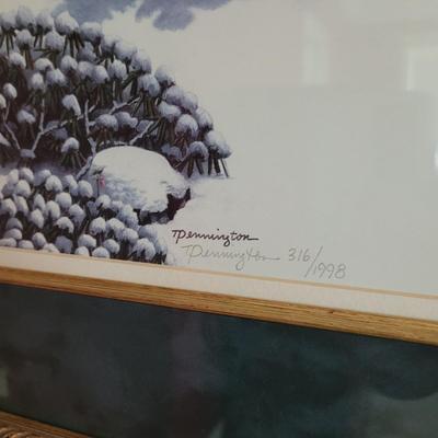 Signed Teresa Pennington Prismacolor “Capital Christmas Tree” Print 316/1998 (P-CE)