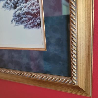 Signed Teresa Pennington Prismacolor “Capital Christmas Tree” Print 316/1998 (P-CE)