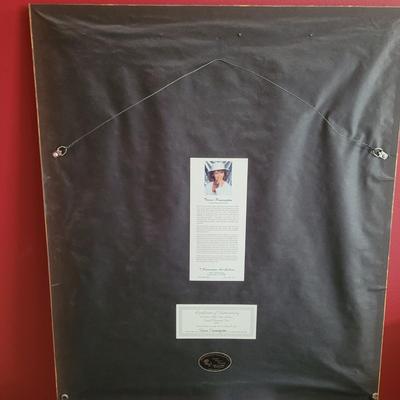 Signed Teresa Pennington Prismacolor “Capital Christmas Tree” Print 316/1998 (P-CE)