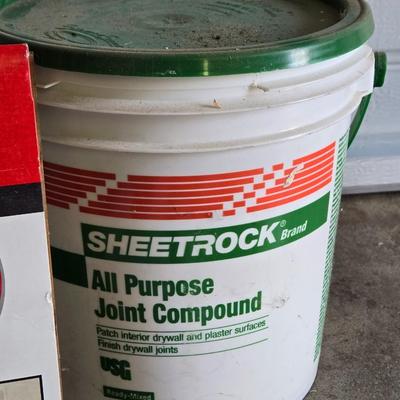 Joint Compound, Patches, Sandpaper and Putty Knives