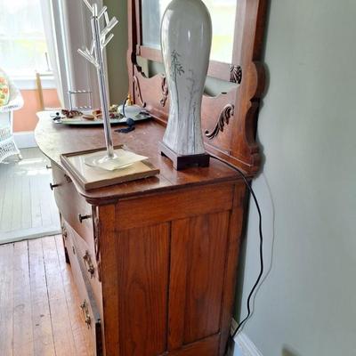 Dresser with mirror