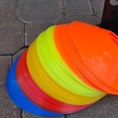 Soccer Cone Disc Game Set