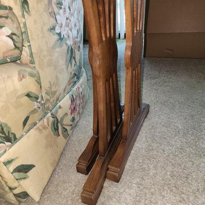 Set of wood nesting tables.