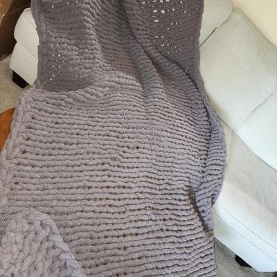 Macklins hand knotted blanket and scarf