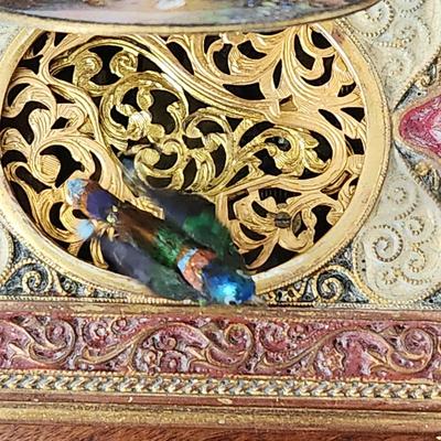 Vintage Music Box Bird Flying and Chirping