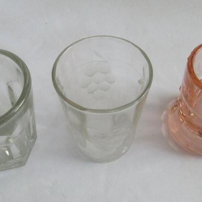 Lot of Vintage Glass Tumblers and Shot Glasses