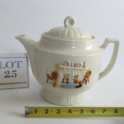 Heavy Old China Teapot