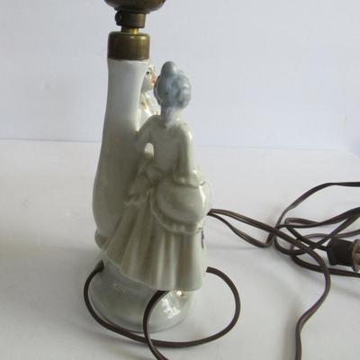 Vintage Japan Figural Porcelain Light