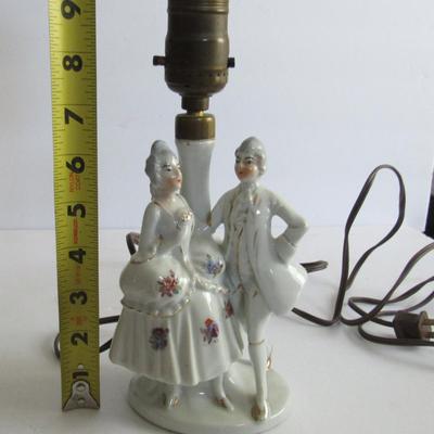 Vintage Japan Figural Porcelain Light