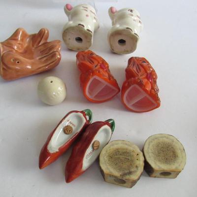 5 Vintage Lots of Salt and Pepper Shakers