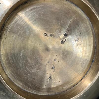 Oriental brass bowl