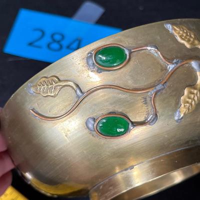 Oriental brass bowl