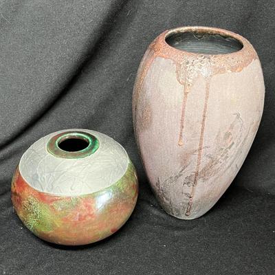 Raku vases
