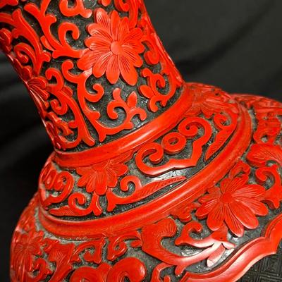 Cinnebar Vase