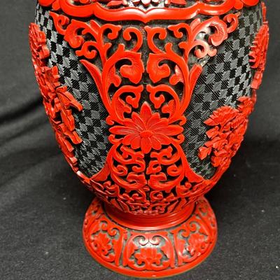 Cinnebar Vase