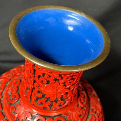 Cinnebar Vase