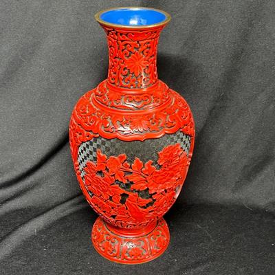 Cinnebar Vase
