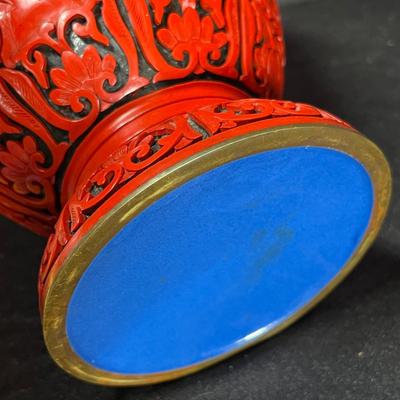Cinnebar Vase