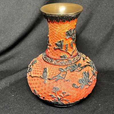 Cinnebar medium vase