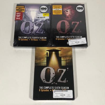 LOT 8: TV Show Seasons DVDs - Heroes Season 1-2 & Oz Seasons 1-6