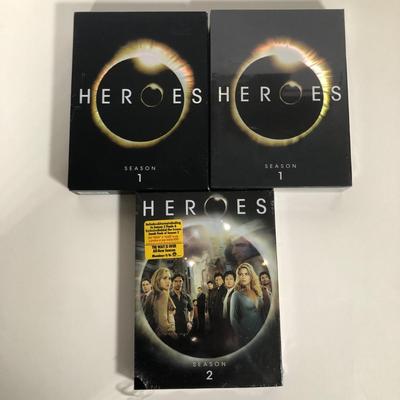 LOT 8: TV Show Seasons DVDs - Heroes Season 1-2 & Oz Seasons 1-6