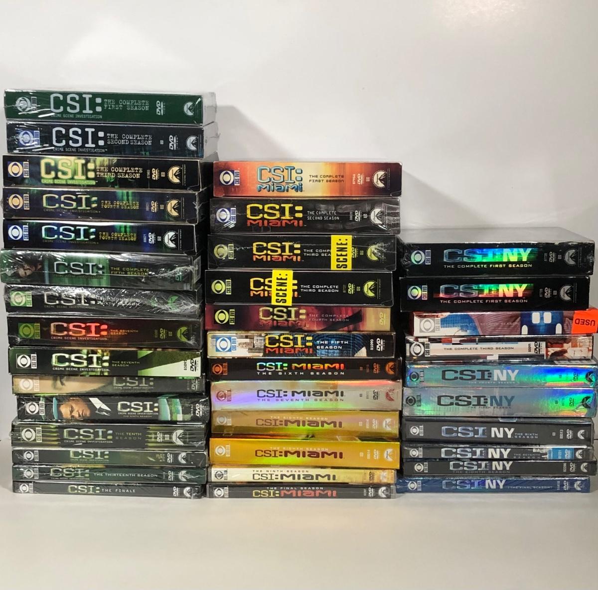 LOT 16: CSI DVD Collection - Original Series, Miami & New York ...