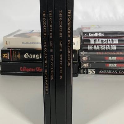 LOT 18: Organized Crime DVD Collection - NIP Collector's Edition American Gangster, The Godfather Coppola Restoration Trilogy on Blu-ray,...