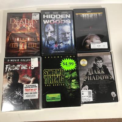 LOT 30: NIP Collection of Horror / Thriller DVDs - Swamp Thing, Friday the 13th 8-Movie Collection, Silence of the Lambs, Carrie & More