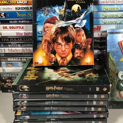 LOT 41: Children's & Family Movie DVDs - Who Framed Roger Rabbit, Harry Potter, Once Upon A Time S1-4, Shrek, Twilight & More