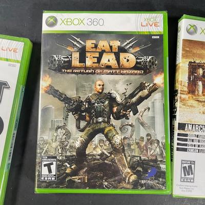 LOT 91: Sealed Xbox 360 Video Games - Halo Wars, Eat Lead, Farcry & More