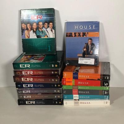LOT 109: Medical Drama TV Show DVDs - ER S1-7 & House, MD
