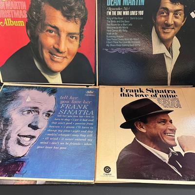 LOT 128: Crooner Vinyl Record Album Collection - Frank Sinatra, Dean Martin, Tony Bennett, Nat King Cole