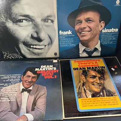 LOT 128: Crooner Vinyl Record Album Collection - Frank Sinatra, Dean Martin, Tony Bennett, Nat King Cole