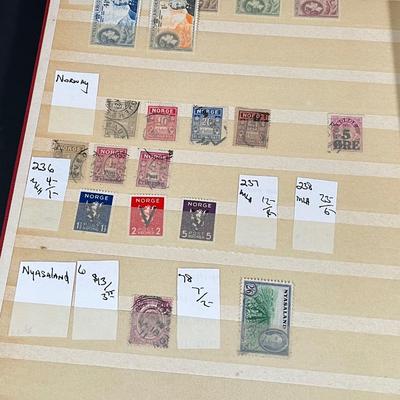 LOT 131: Binder Full of International Vintage / Antique Postage Stamps Incl. one from Kingdom of Bavaria 1852